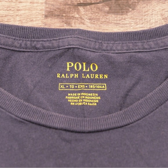 Polo Ralph Lauren Navy Blue Short Sleeve Tee XL​ - Picture 4 of 5